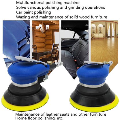 Pneumatic Sandpaper Machine Car Polishing Machine Grinding Machine Waxing Machine, Model: 6inch Vacuum - Polishing Machine & Accessories by buy2fix | Online Shopping UK | buy2fix