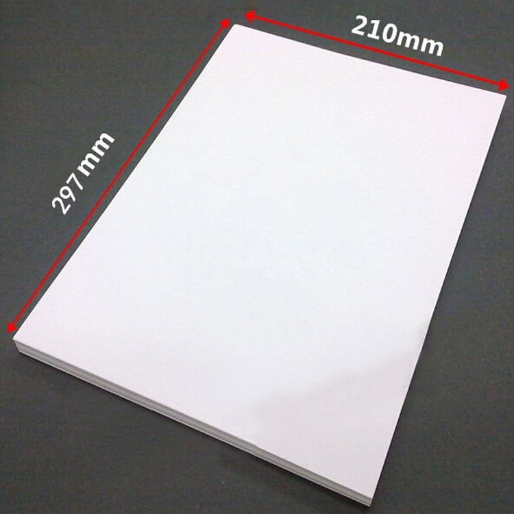 100 Sheets A4 Non-Adhesive Print Paper Blank Writing Adhesive Laser Inkjet Print Label Paper(Glossy) - Consumer Electronics by buy2fix | Online Shopping UK | buy2fix