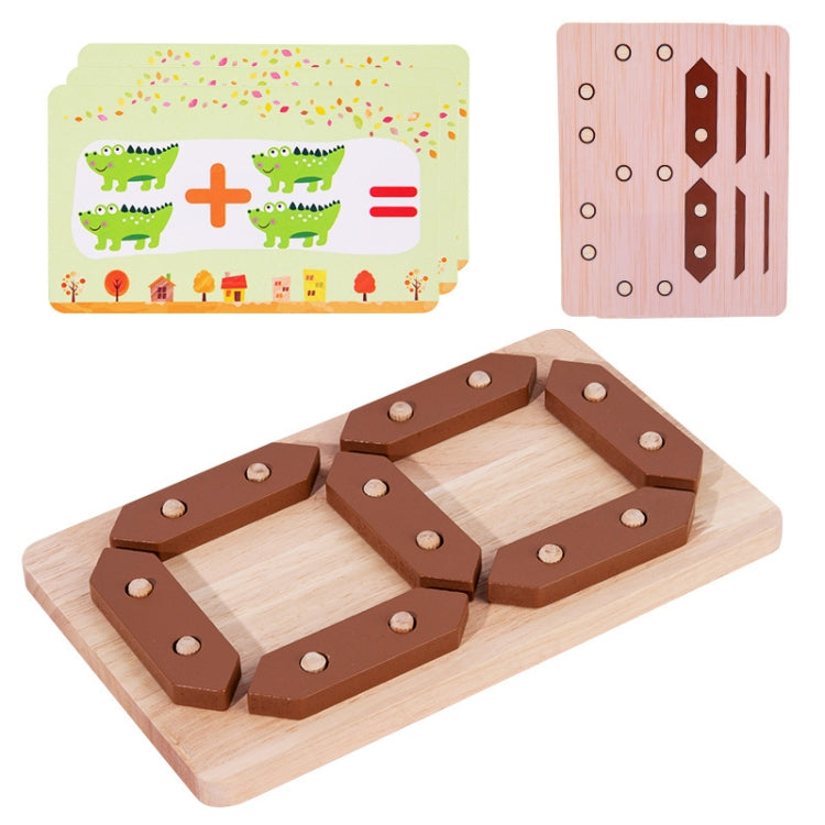 Addition and Subtraction Learning Blocks Early Education Puzzle Enlightenment Building Board(Numbers 0-9) - Math Toys by buy2fix | Online Shopping UK | buy2fix