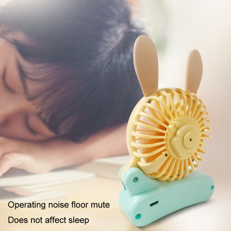 Cute Rabbit Foldable Fan USB Charging Color Matching Cartoon Portable Handheld Fan(Style 3) - Consumer Electronics by buy2fix | Online Shopping UK | buy2fix