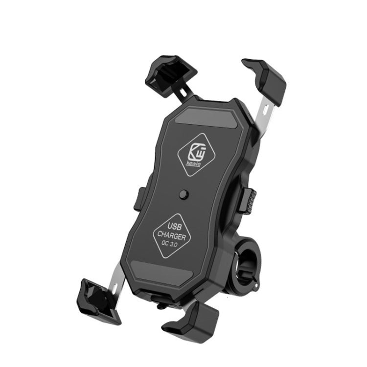 Kewig Motorcycle Outdoor Riding Four-Claw Fixed Mobile Phone Bracket QC3.0 Fast Charging Waterproof Holder(M11-B) - Holder by Kewig | Online Shopping UK | buy2fix