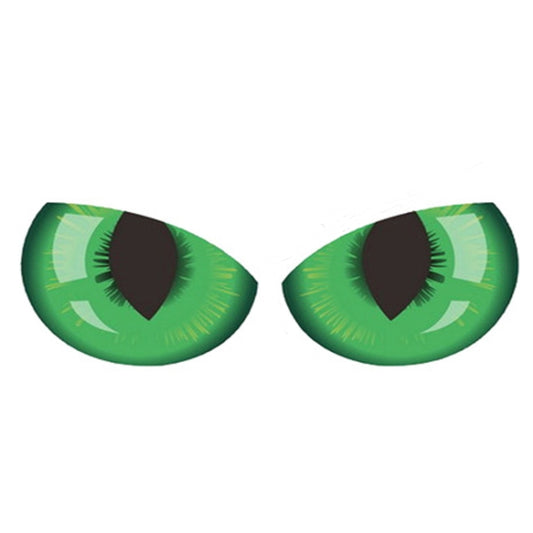 10 PCS Car Reflective Car Sticker Rearview Mirror Eye Funny Sticker 3D Scratch Blocking Body Sticker Decorative Sticker(Green) - 3D Creative Stickers by buy2fix | Online Shopping UK | buy2fix