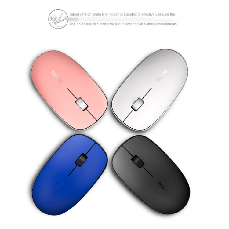 Rapoo M200G 1300 DPI 3 Keys Silent Wireless Mouse(Pink) - Wireless Mice by Rapoo | Online Shopping UK | buy2fix