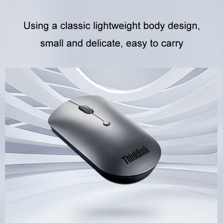 Lenovo ThinkBook Dual Bluetooth 5.0 Wireless Mouse Compact Portable Ultra Slim Office Mouse - Wireless Mice by Lenovo | Online Shopping UK | buy2fix