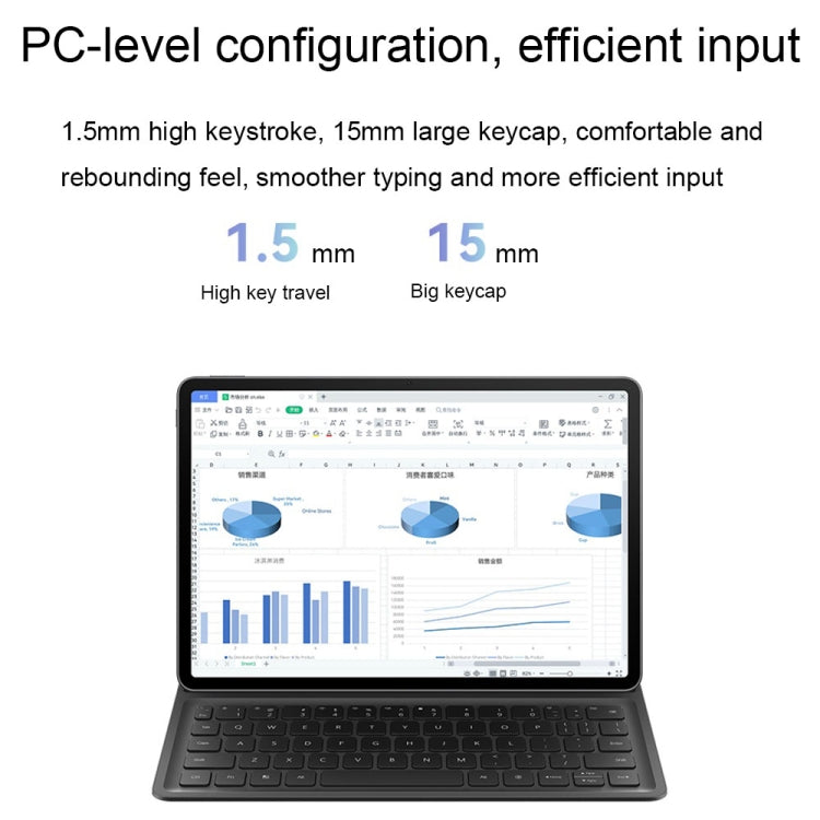 Original Smart Magnetic Keyboard For Huawei MatePad Air 11.5 Inch(Elephant Gray) - Huawei Keyboard by Huawei | Online Shopping UK | buy2fix