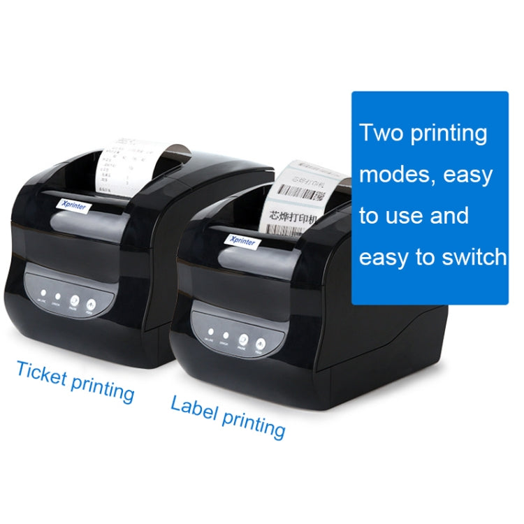 Xprinter XP-365B 80mm Thermal Label Printer Clothing Tag Supermarket Barcode Printer, Plug: UK Plug(Bluetooth Version) - Printer by Xprinter | Online Shopping UK | buy2fix