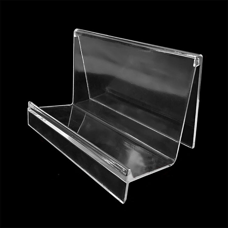 10 PCS Thickened Transparent Wallet Holder Plastic Phone Mask Display Stand Counter Display Stand,Specification: No. 4 1 Layer - Desktop Holder by buy2fix | Online Shopping UK | buy2fix