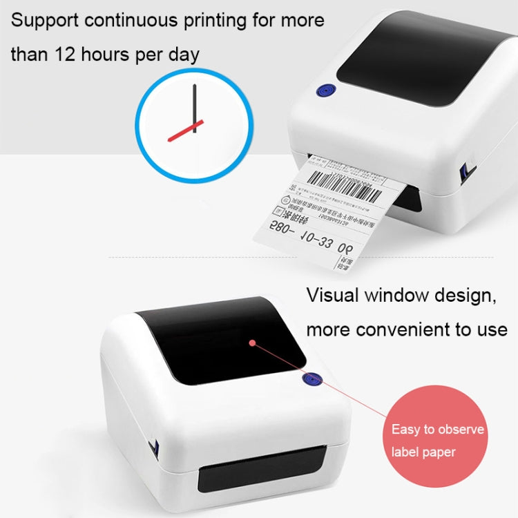 100mm Express Order Printer Thermal Self-adhesive Label Printing Machine, Style:IP486(US Plug) - Consumer Electronics by buy2fix | Online Shopping UK | buy2fix