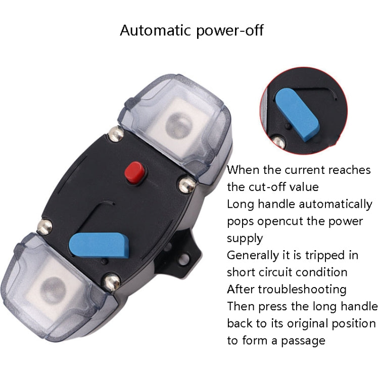 CB8 Car Route Yacht Ship Audio Refit Automatic Circuit Breaker Power Circuit Protection Insurance Switch, Specification: 100A - In Car by buy2fix | Online Shopping UK | buy2fix