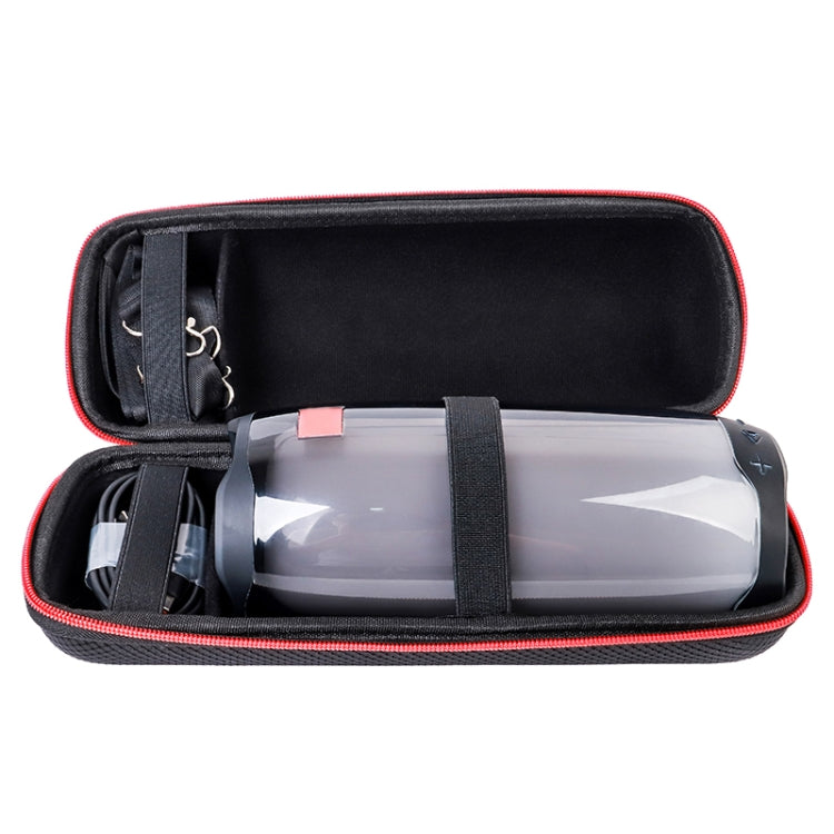 P402 For JBL Pulse4 Velvet Lining Portable Storage Bag Protective Cover(Black+Gray) - Protective Case by buy2fix | Online Shopping UK | buy2fix