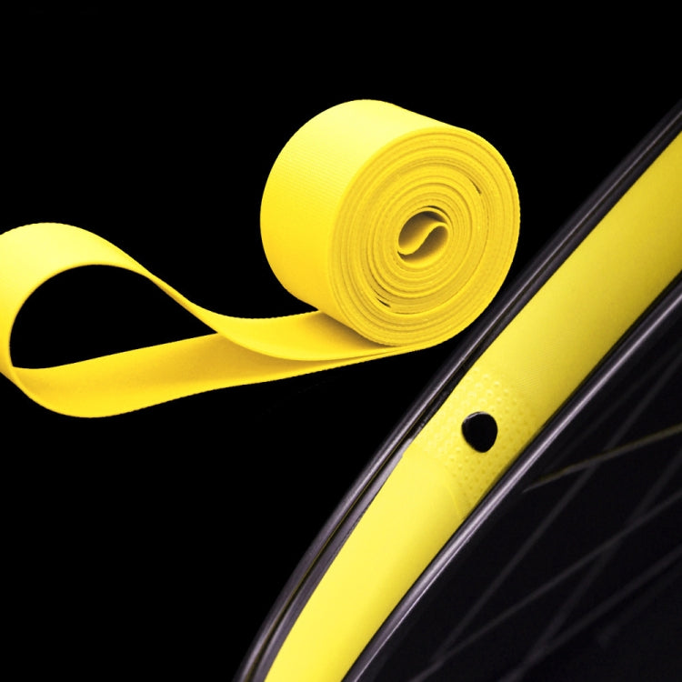20 PCS Road Mountain Bike Anti-Stab Tire Pad Bicycle Wheel Set PVC Spoke Lining Tape, Colour: Yellow(700C x 18mm) - Outdoor & Sports by buy2fix | Online Shopping UK | buy2fix