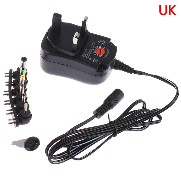 C5 3-12V 12W Adjustable Voltage Regulated Switch Power Supply Power Adapter Multifunction Charger With DC Tips(UK Plug) - Consumer Electronics by buy2fix | Online Shopping UK | buy2fix