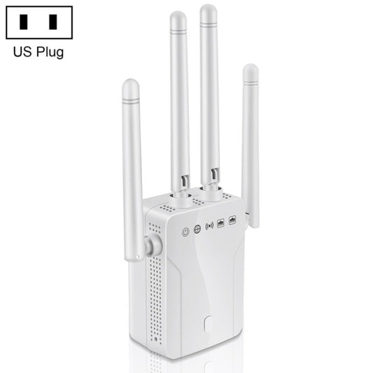 M-95B 300M Repeater WiFi Booster Wireless Signal Expansion Amplifier(White - US Plug) - Broadband Amplifiers by buy2fix | Online Shopping UK | buy2fix