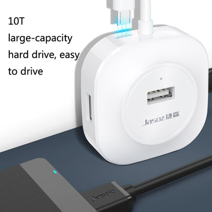 Jasoz High-Speed USB2.0 4-Ports HUB 1 to 4 Docking HUB, Colour: White 0.5m - USB 2.0 HUB by Jasoz | Online Shopping UK | buy2fix