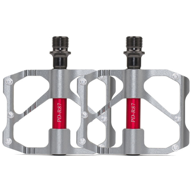 1 Pair PROMEND Mountain Bike Road Bike Bicycle Aluminum Pedals(PD-R87 Titanium) - Pedals by PROMEND | Online Shopping UK | buy2fix