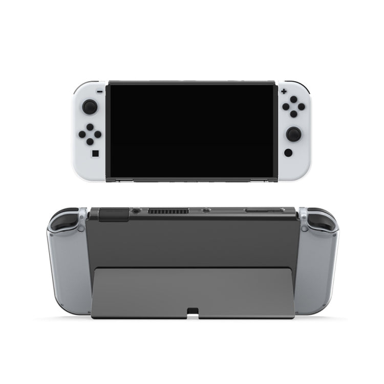 DOBE Game Handle Transparent Crystal Case TPU Protective Cover For Switch OLED Console(Transparent Color) - Cases by DOBE | Online Shopping UK | buy2fix