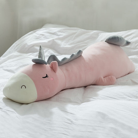 Unicorn Doll Long Pillow Plush Toys Bedside Cushion, Size: 70cm(Pink) - Soft Toys by buy2fix | Online Shopping UK | buy2fix