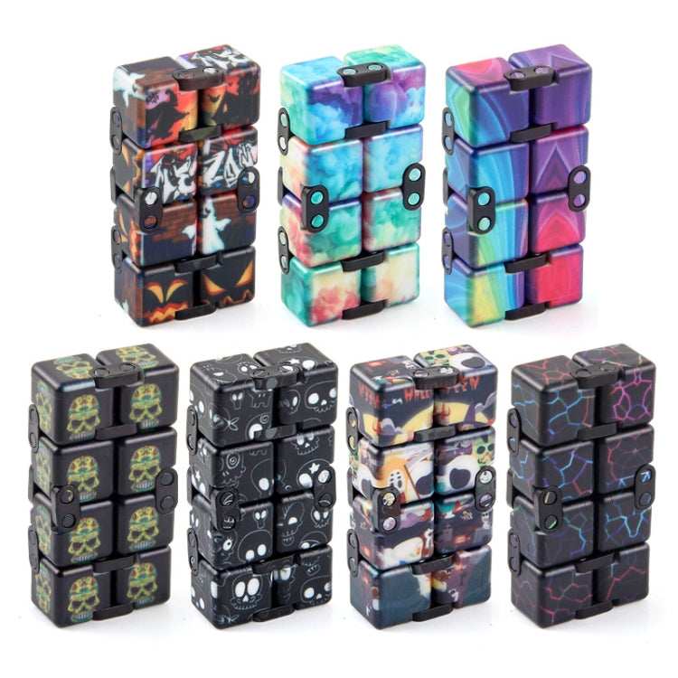 3 PCS Unlimited Magics Cube Colorful UV Printing Pocket Magic Cube Variety Folding Fingertip Magic Cube Decompression Toy(No.168-8-35 Colored Cracks) - Magic Cubes by buy2fix | Online Shopping UK | buy2fix