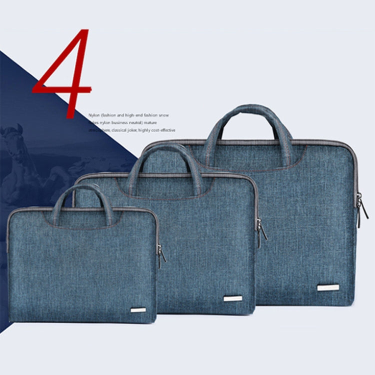 LiSEN LS-116 Simple Laptop Bag Business Laptop Liner Bag, Size: 13.3 inch(Snowflake Nylon Light Blue) - 13.3 inch by LiSEN | Online Shopping UK | buy2fix