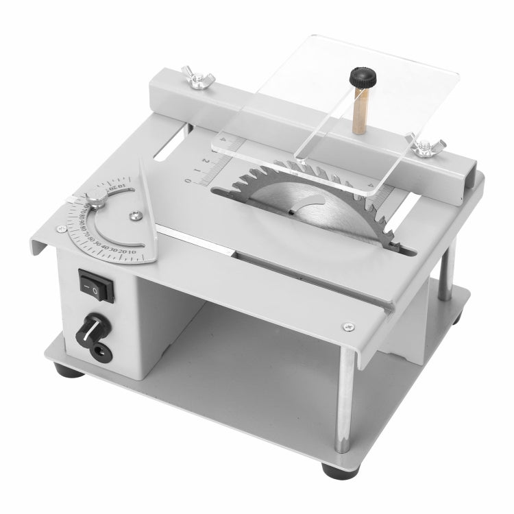 150W Miniature Precision Table Saw Mini Chainsaw Portable Woodworking Sliding Table Saw Multifunctional Cutting Machine, UK Plug - Electric Saws & Accessories by buy2fix | Online Shopping UK | buy2fix