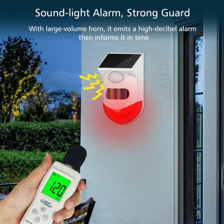 Outdoor Waterproof Solar Infrared Alarm, Spec: Wireless - Security by buy2fix | Online Shopping UK | buy2fix