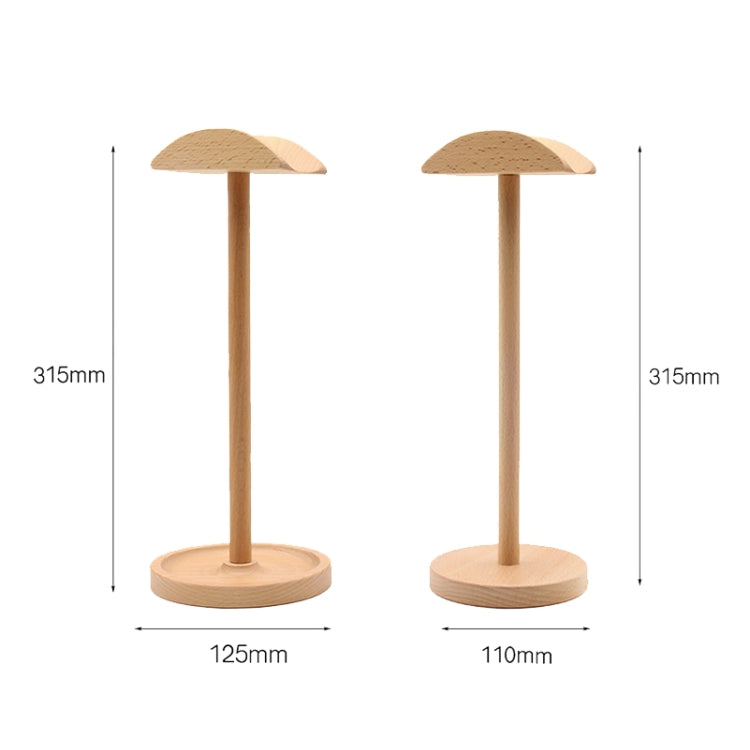 AM-EJZJ001 Desktop Solid Wood Headset Display Stand, Style: C - Apple Accessories by buy2fix | Online Shopping UK | buy2fix