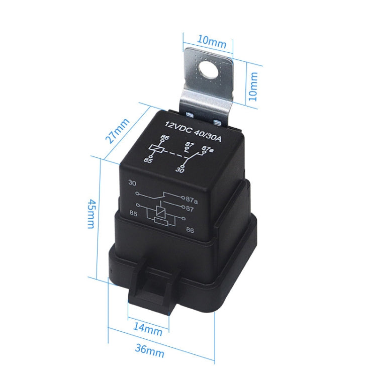 1040 5 Pin Waterproof Integrated Automotive Relay With Bracket, Rated voltage: 24V - In Car by buy2fix | Online Shopping UK | buy2fix