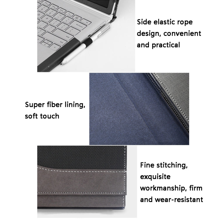 PU Leather Laptop Protective Sleeve For Microsoft Surface Book 3 13.5 inches(Gentleman Gray) - Other by buy2fix | Online Shopping UK | buy2fix