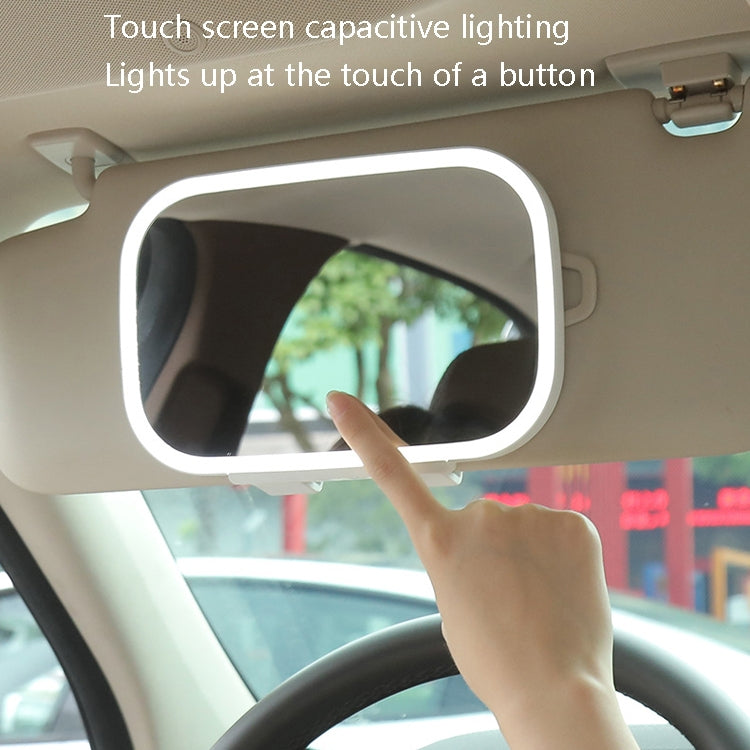 Car Sun Visor Makeup Mirror With LED Light(Pink) - In Car by buy2fix | Online Shopping UK | buy2fix