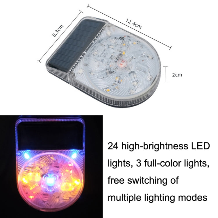 Y-949 27 LEDs Solar Car Waterproof Warning Light - In Car by buy2fix | Online Shopping UK | buy2fix