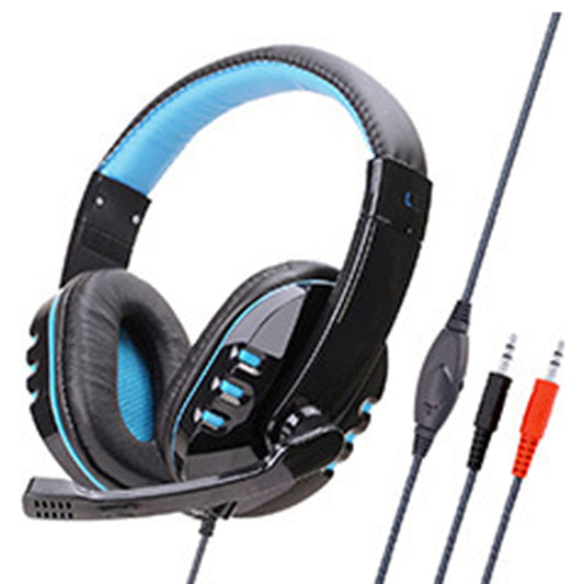 Soyto SY733MV Gaming Computer Headset For PC (Black Blue) - Multimedia Headset by Soyto | Online Shopping UK | buy2fix