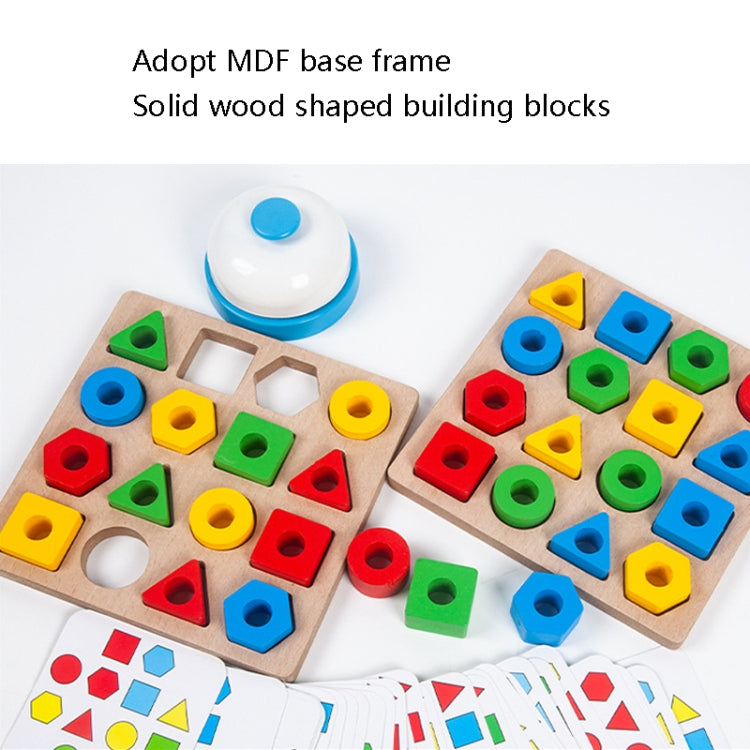 Geometric Figures Matching Blocks Children Puzzle Toy For Single - Math Toys by buy2fix | Online Shopping UK | buy2fix