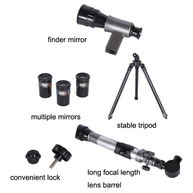 C2130 20X-40X HD Astronomical Telescope With Multi-Eyepiece(As Show) - Monocular Binoculars by buy2fix | Online Shopping UK | buy2fix