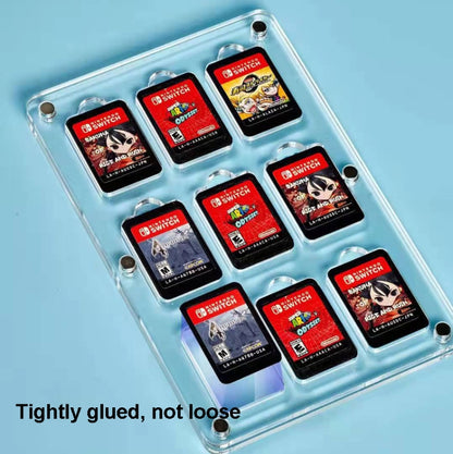 27 Grid Transparent Crystal Magnetic Game Card Storage Box For Switch - Cases by buy2fix | Online Shopping UK | buy2fix