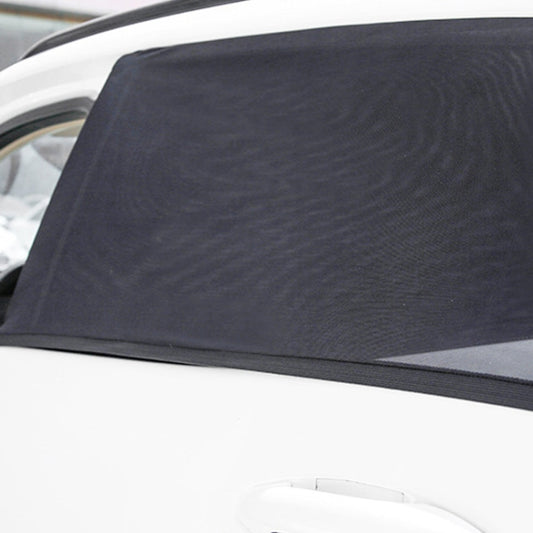 1 Pair Mesh Linen Car Adhesive Curtain Sunshade(Rear Window) - In Car by buy2fix | Online Shopping UK | buy2fix