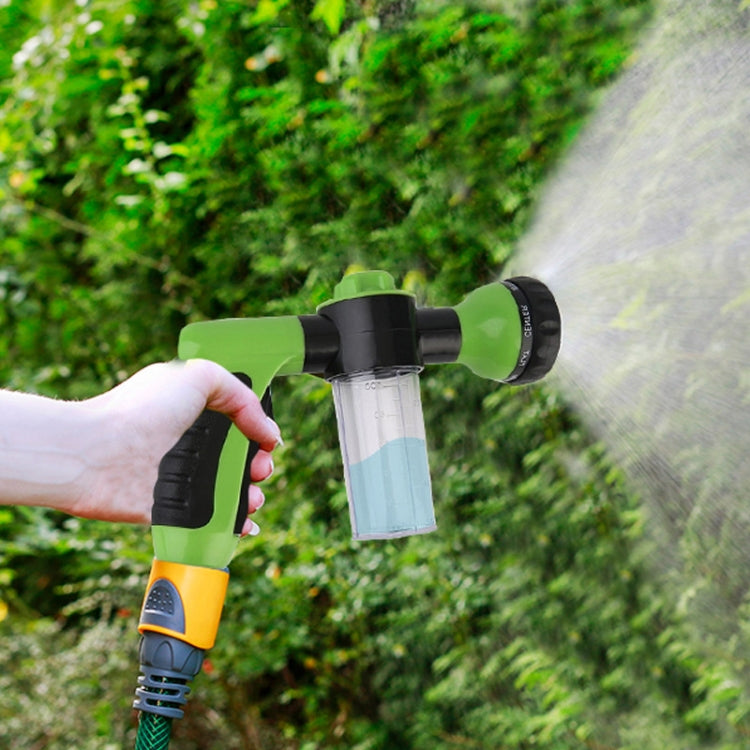8 in 1 Car Wash Foam Pot Water Sprinkler(Green) - In Car by buy2fix | Online Shopping UK | buy2fix