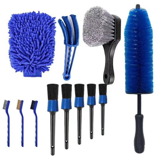 12 PCS / Set Car Tire Slight Cleaning Brush(B) - In Car by buy2fix | Online Shopping UK | buy2fix