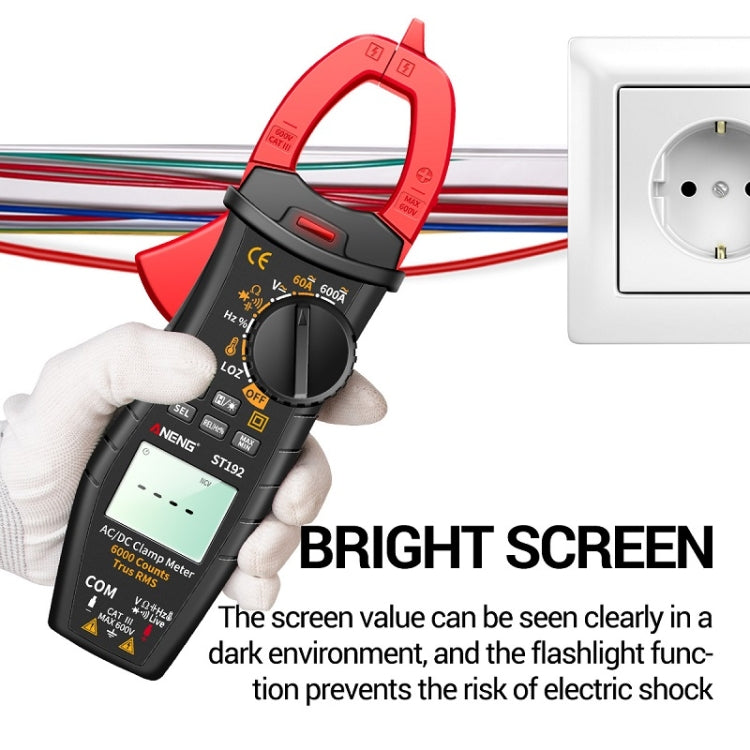 ANENG ST192 600A DC Current Multifunctional AC And DC Clamp Digital Meter - Consumer Electronics by ANENG | Online Shopping UK | buy2fix