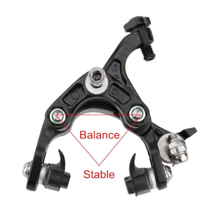 Meroca Bicycle Aluminum Alloy C Brake, Color: Black Front+Rear - Bicycle Brake Parts by MEROCA | Online Shopping UK | buy2fix