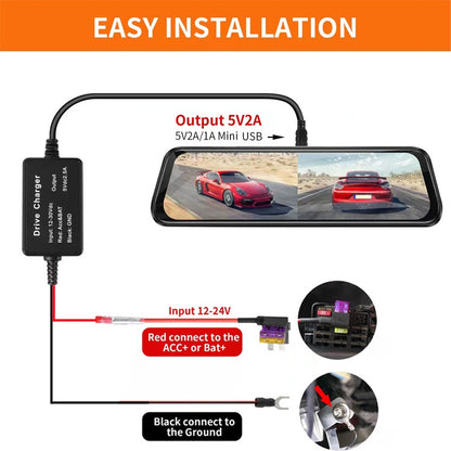 C301 12V to 5V Car ACC Takes Electricity Buck Cables, Model: Buckle + 1 x Take Appliance - In Car by buy2fix | Online Shopping UK | buy2fix