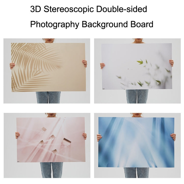 2 PCS 3D Stereoscopic Double-sided Photography Background Board(Flower Rhyme 3) - Camera Accessories by buy2fix | Online Shopping UK | buy2fix