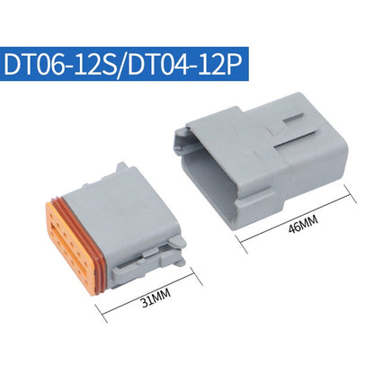 DT04-12P / DT06-12S With Copper Car Waterproof Connector Conductive Connection Terminal - In Car by buy2fix | Online Shopping UK | buy2fix