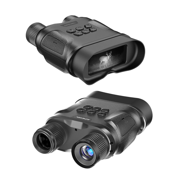 APEXEL Night Vision Binoculars With Video Recording HD Infrared Telescope For Hunting(Black) - Binoculars by APEXEL | Online Shopping UK | buy2fix