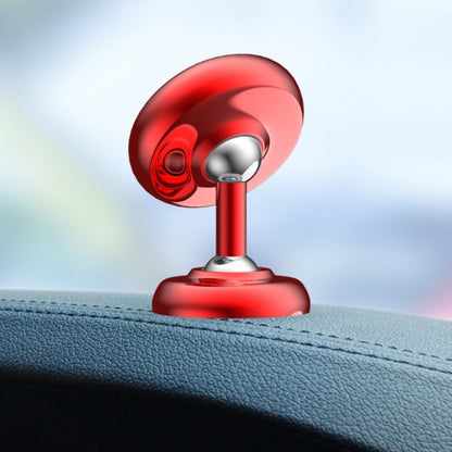 Car Aluminum Alloy Magnetic Mobile Phone Holder, Colour: Red (Luminous) - In Car by buy2fix | Online Shopping UK | buy2fix