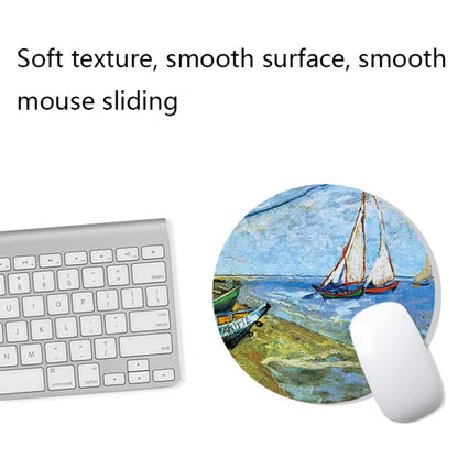 300x800x4mm Locked Am002 Large Oil Painting Desk Rubber Mouse Pad(Fisherman) - Mouse Pads by buy2fix | Online Shopping UK | buy2fix