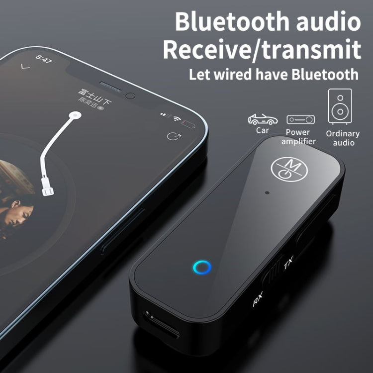 2 In 1 Bluetooth Receiving Transmitter AUX Car Adapter TV Computer Audio Transmitter - Apple Accessories by buy2fix | Online Shopping UK | buy2fix