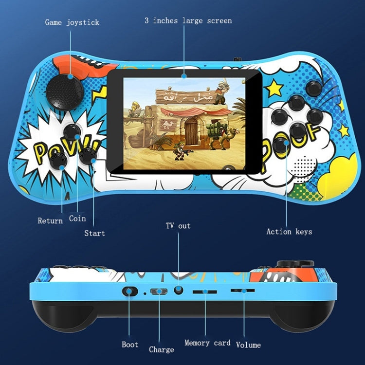 Handheld Game Console Arcade Nostalgic Retro Handheld Single-Graffiti - Pocket Console by buy2fix | Online Shopping UK | buy2fix