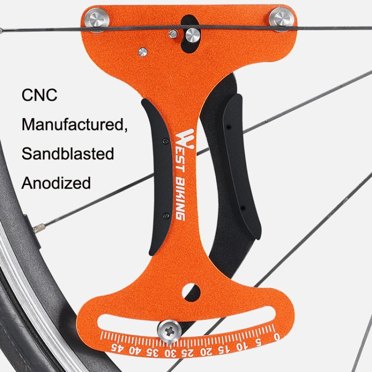 WEST BIKING Bicycle Spoke Tension Meter Rim Tensioner Calibrator(Orange) - Outdoor & Sports by WEST BIKING | Online Shopping UK | buy2fix