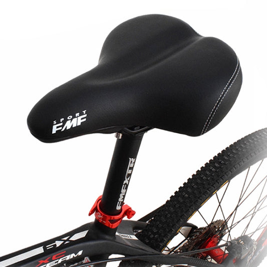 FMFXTR Mountain Bicycle Cushion Saddle Soft Wide Comfortable Spring Seat Cushion(Black) - Outdoor & Sports by FMFXTR | Online Shopping UK | buy2fix