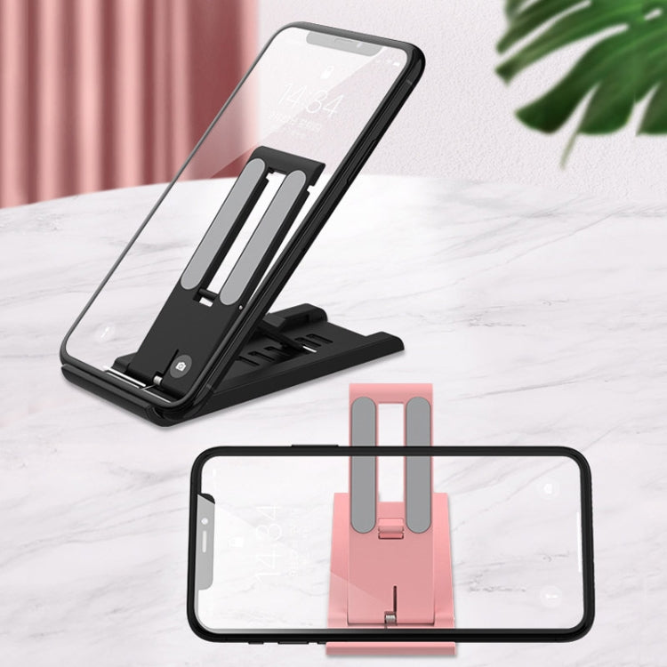 2 PCS K30 Multi-speed Adjustment Desktop Mobile Phone Bracket Notebook Folding Bracket(Pink) - Desktop Holder by buy2fix | Online Shopping UK | buy2fix